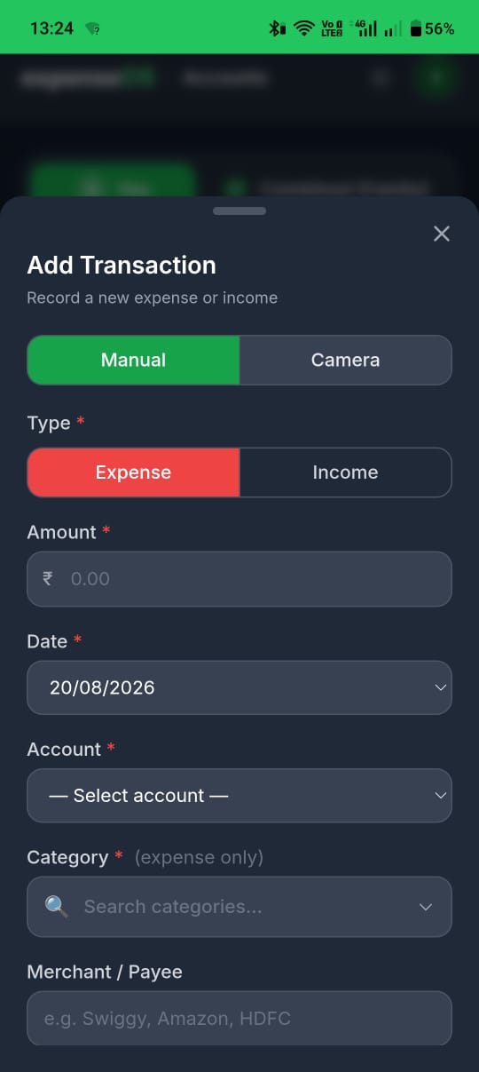 Add a transaction